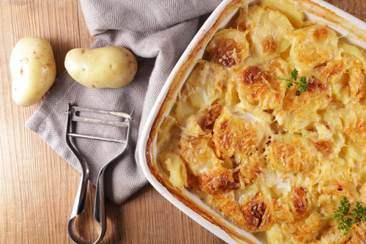 Gratin de pommes de terre aux cèpes séchés