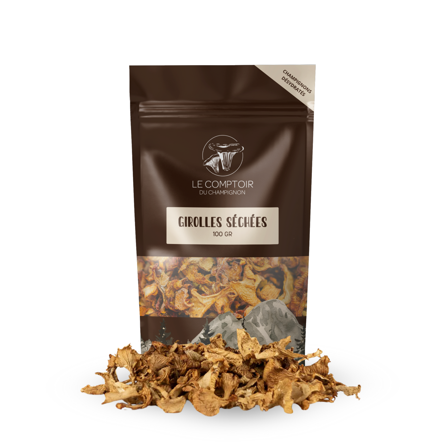 Girolles Séchées 100g Extra entière (UE)