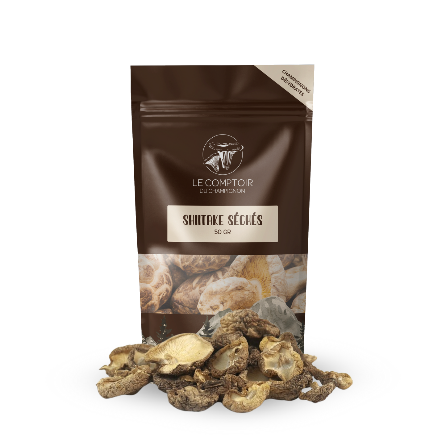 Shiitake Séchés 50g Qualité supérieure
